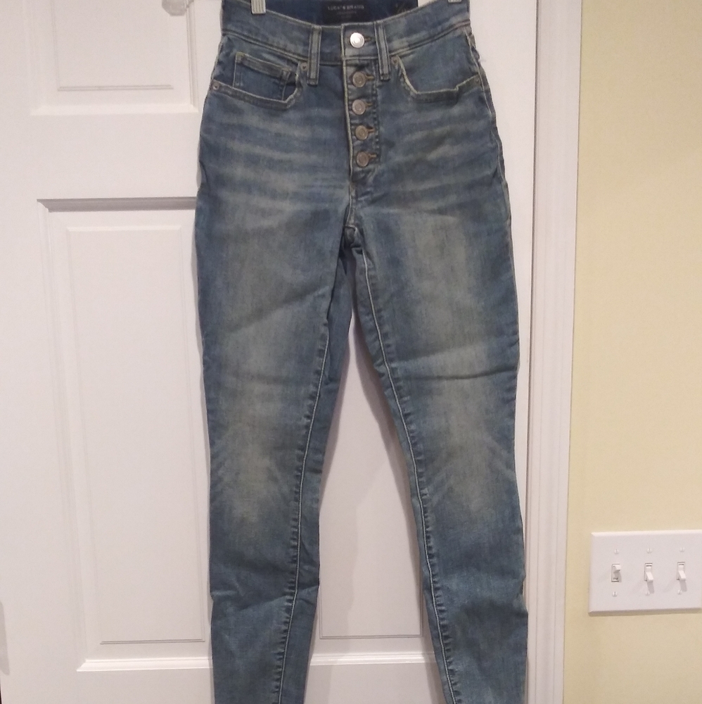 LUCKY Brand Bridgette High Rise Skinny Blue Denim Jeans
